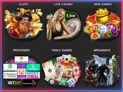 7Gold Casino menu
